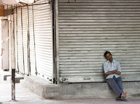 shop owners strike in tirupati 