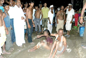 women paraded naked in rajastan