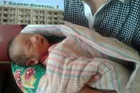 In gandhi hospital a lady kidnaped baby