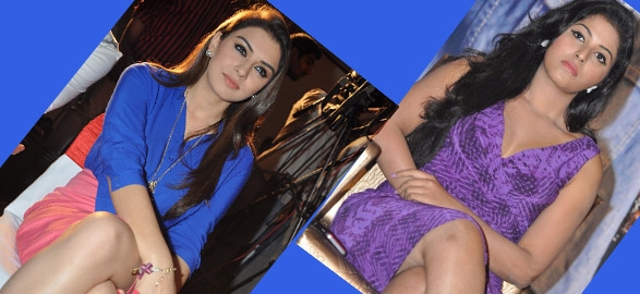 Hansika and anjali enjoy spot