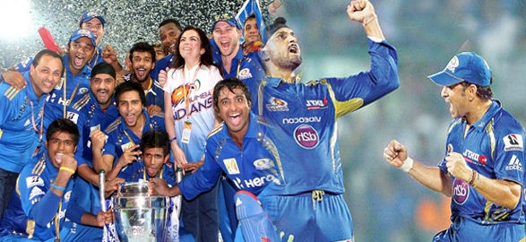 Mumbai indians team win champions league t20 2013