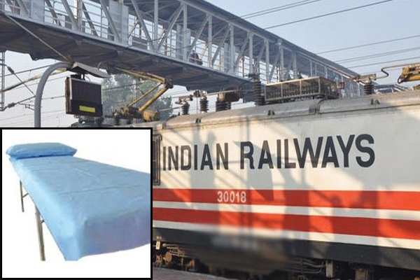 Disposable bed sheets in rajadhani express